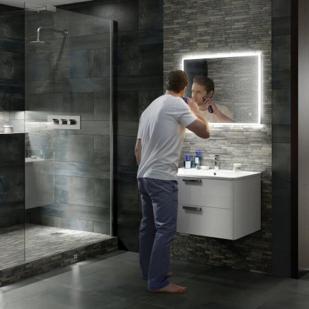 HiB Vega 120 LED Illuminated Bathroom Mirror