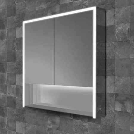 HiB Verve 80 Illuminated Bathroom Mirrored Cabinet