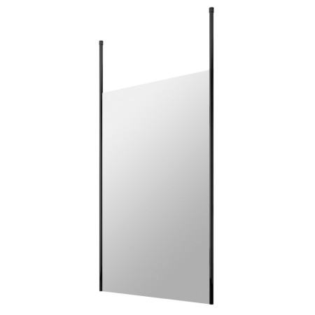 BGPCP12 Hudson Reed 1200mm Freestanding Black Wetroom Screen with Two Ceiling Posts (1)