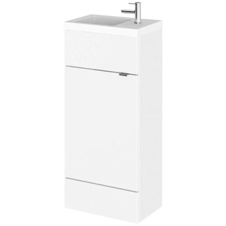 Hudson Reed Fusion 400mm Slimline Vanity Unit & Basin - Gloss White