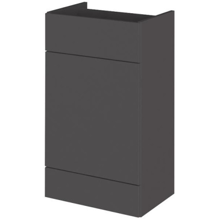 Hudson Reed Fusion 500mm Floor Standing WC Unit - Gloss Grey