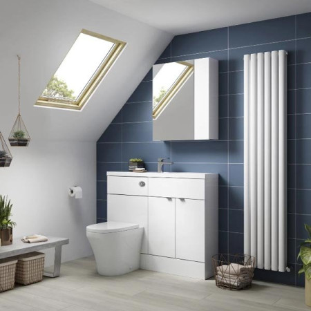 Hudson Reed Fusion 500mm Single Fitted Vanity Unit - Gloss White