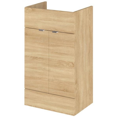 Hudson Reed Fusion 500mm Single Fitted Vanity Unit - Natural Oak