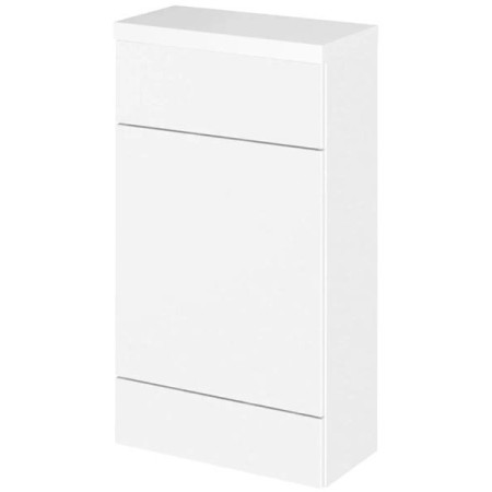 Hudson Reed Fusion 500mm Slimline WC Unit & Top - Gloss White