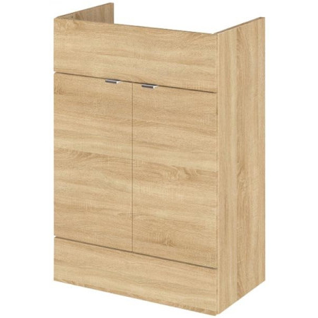 Hudson Reed Fusion 600mm Single Fitted Vanity Unit - Natural Oak