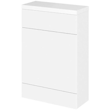 Hudson Reed Fusion 600mm Slimline WC Unit & Top - Gloss White