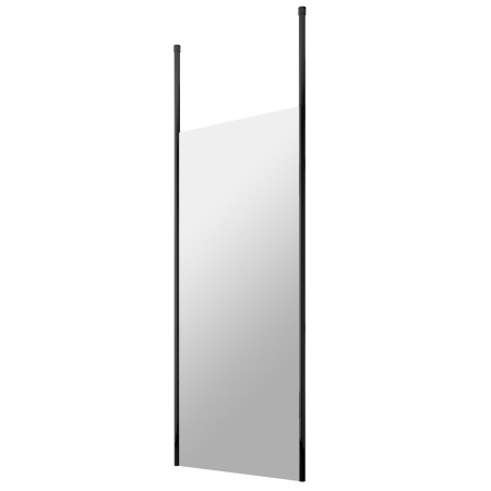 Hudson Reed 760mm Freestanding Black Wetroom Screen with Two Ceiling Posts