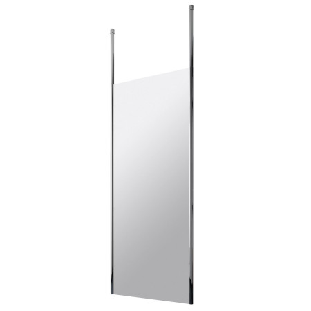 Hudson Reed 760mm Freestanding Chrome Wetroom Screen with Two Ceiling Posts