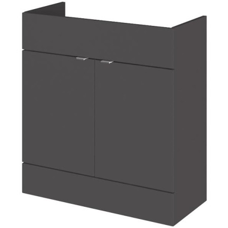 Hudson Reed Fusion 800mm Single Fitted Vanity Unit - Gloss Grey