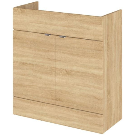 Hudson Reed Fusion 800mm Single Fitted Vanity Unit - Natural Oak