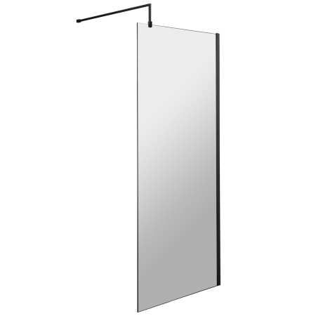 Hudson Reed 8mm Black 760mm Wetroom Screen