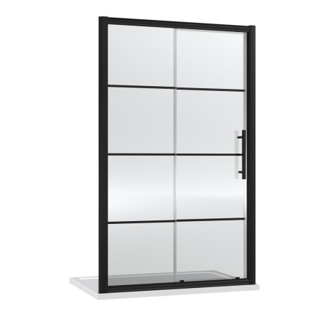 Hudson Reed Apex 1200mm Black Sliding Shower Door