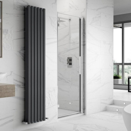 MH80-E8 Hudson Reed Apex Hinged Shower Door 800mm Lifestyle