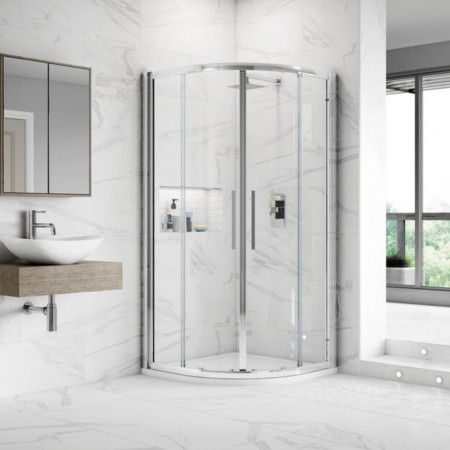 M1000Q-E8 Hudson Reed Apex Quadrant Shower Enclosure 1000 x 1000mm Lifestyle