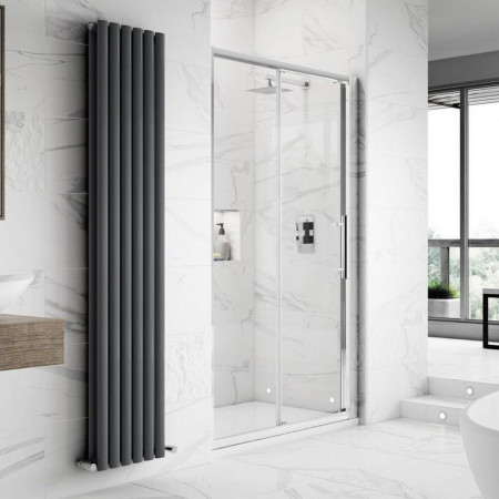 M1200SS-E8 Hudson Reed Apex Sliding Shower Door 1200mm Lifestyle