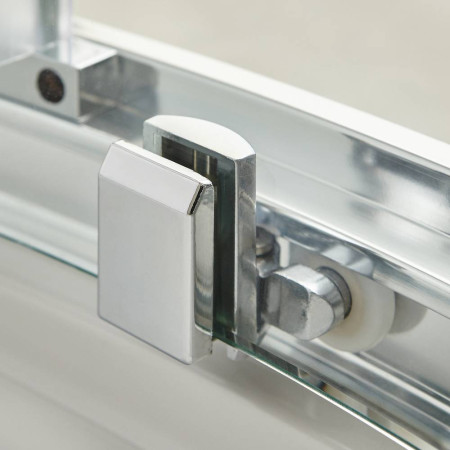 M1400SS-E8 Hudson Reed Apex Sliding Shower Door 1400mm Roller Mechanism