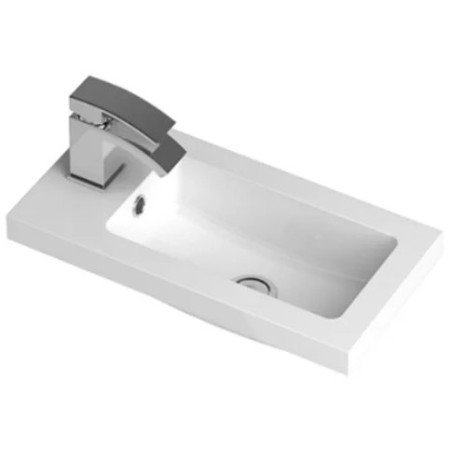 Hudson Reed Apollo Compact 500mm Wall Hung Unit & Basin - Cashmere Gloss