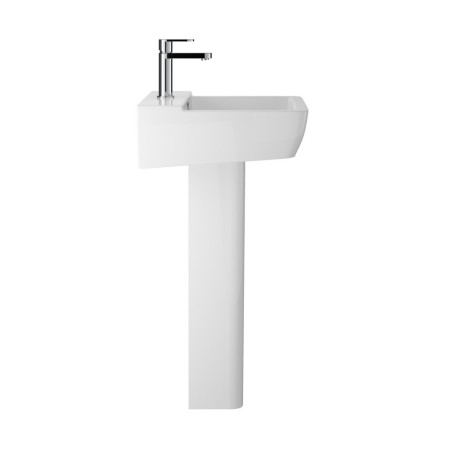 CPC025 Hudson Reed Arlo 550mm Basin & Full Pedestal Side View