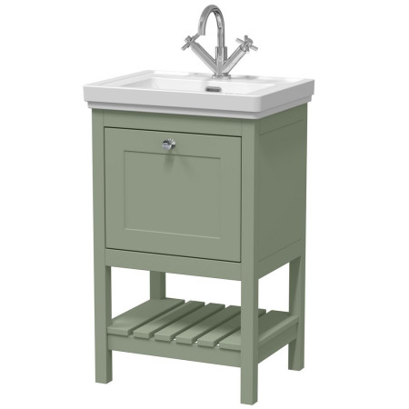 Hudson Reed Bexley 500mm Fern Green Vanity Unit with Basin