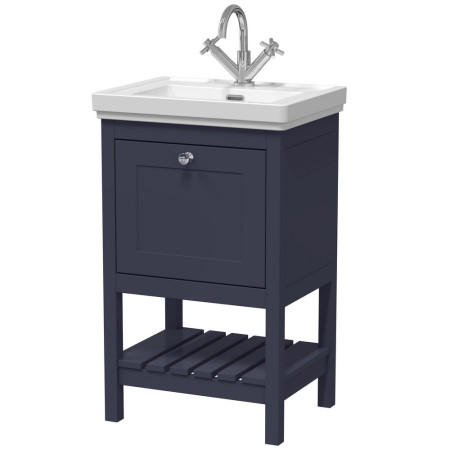 Hudson Reed Bexley 500mm Indigo Blue Vanity Unit with Basin