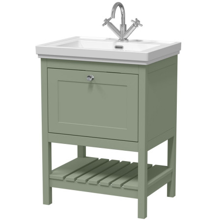 Hudson Reed Bexley 600mm Fern Green Vanity Unit with Basin