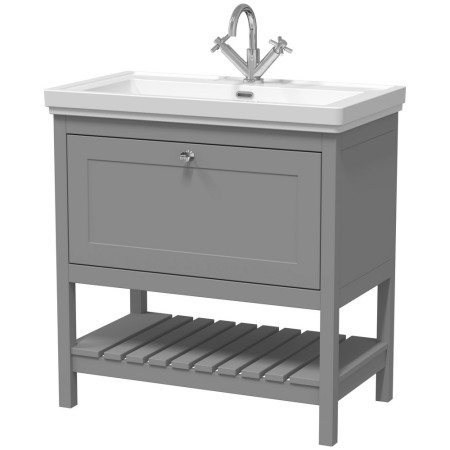 Hudson Reed Bexley 800mm Cool Grey Vanity Unit with Basin