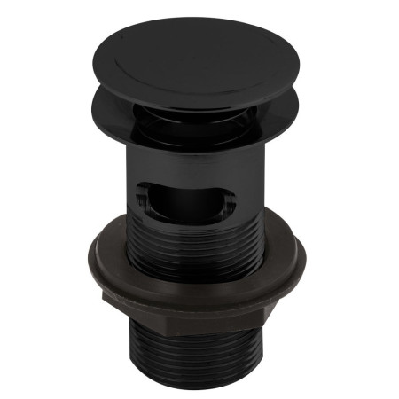 Hudson Reed Black Push Button Basin Waste