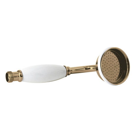 Hudson Reed Brushed Brass Large Traditional Shower Handset