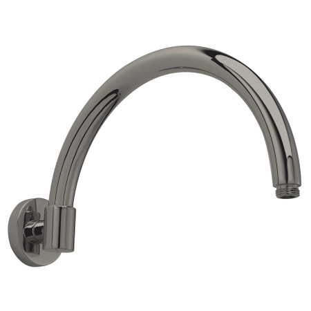 Hudson Reed Brushed Pewter Curved Wall Mounted Shower Arm
