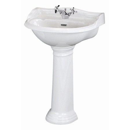 Hudson Reed Chancery 500mm 1TH Basin & Pedestal