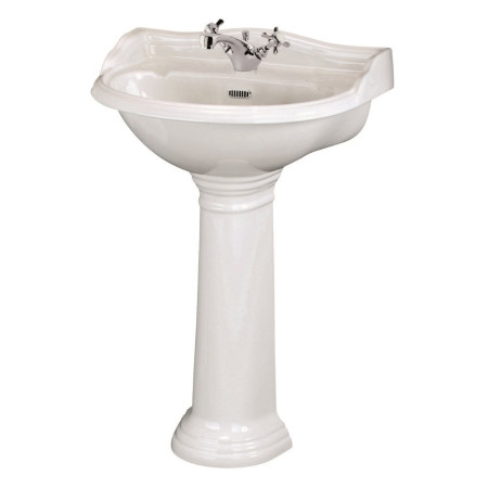 Hudson Reed Chancery 600mm 1TH Basin & Pedestal