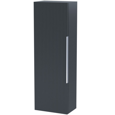 FLU1462 Hudson Reed Fluted 400mm Tall Unit Satin Anthracite