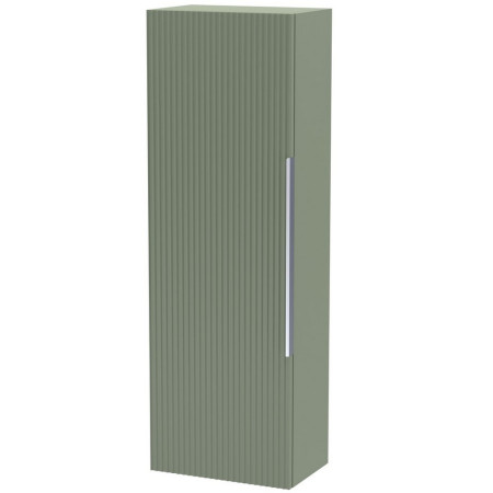 Hudson Reed Fluted 400mm Tall Unit Satin Green