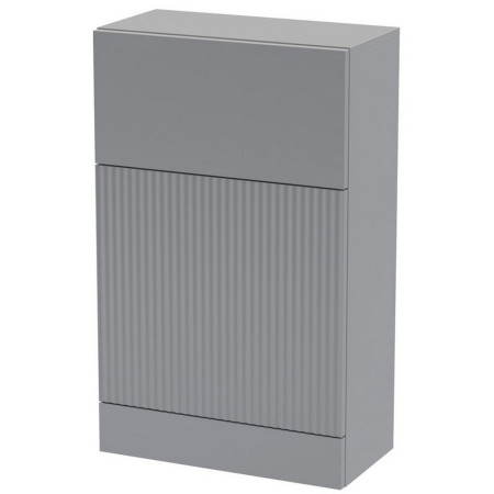 Hudson Reed Fluted 500mm WC Unit Satin Grey