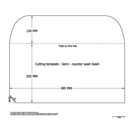 SRB003 Hudson Reed Fossil 520mm Semi Recessed Basin 1TH (3)