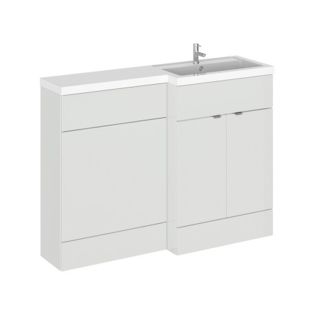 CBI410 Hudson Reed Fusion 1200mm Right Handed Combination Unit in Gloss Grey Mist (1)