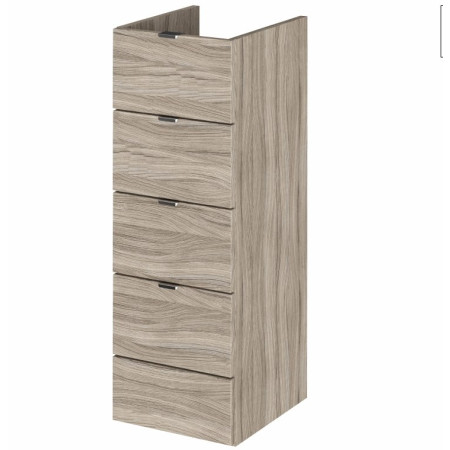 Hudson Reed Fusion 300mm Drawer Unit in Driftwood