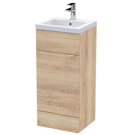 Hudson Reed Fusion 400mm Bleached Oak Vanity Unit