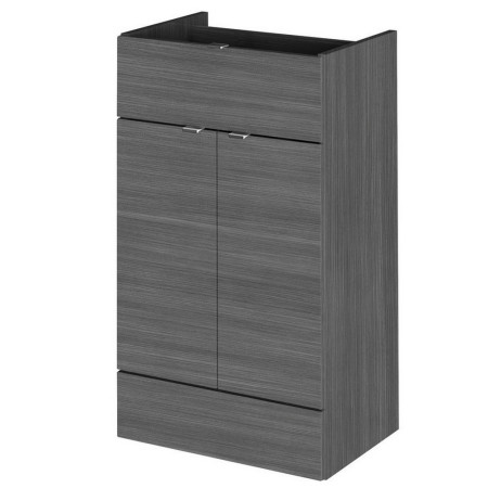 OFF526 Hudson Reed Fusion 500mm Drawer Line Unit Anthracite Woodgrain