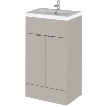 CBI3224 Hudson Reed Fusion 500mm Pebble Grey Vanity Unit with Basin Ceramic Option