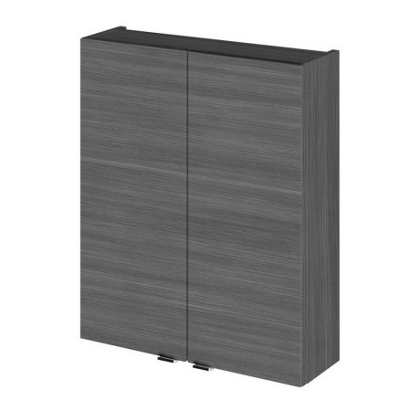 OFF555 Hudson Reed Fusion 500mm Wall Unit in Anthracite Woodgrain