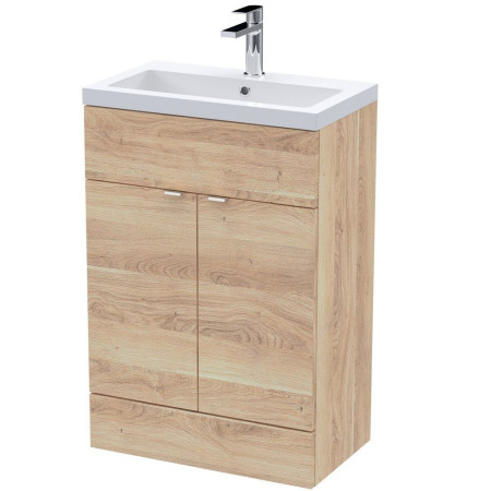 Hudson Reed Fusion 600mm Bleached Oak Vanity Unit