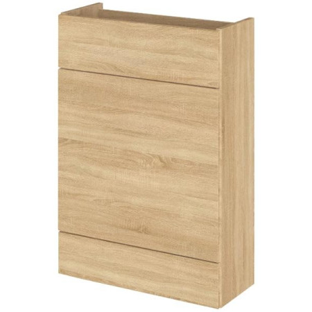 Hudson Reed Fusion 600mm Slimline WC Unit - Natural Oak