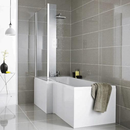 Hudson Reed Fusion 700mm End Bath Panel in Gloss White