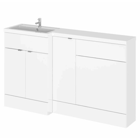 Hudson Reed Fusion Combi Unit 1500mm Full Depth in Gloss White LH