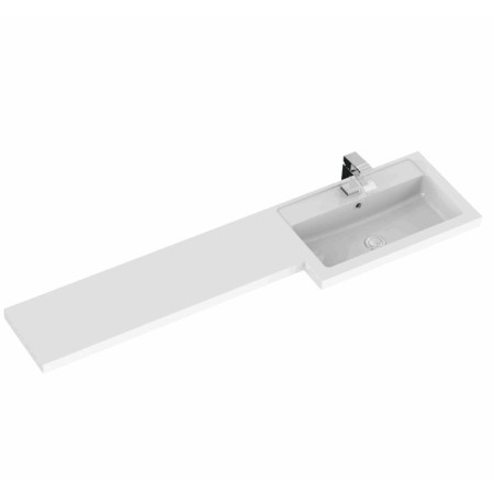 Hudson Reed Fusion Combi Unit 1500mm Full Depth in Gloss White RH