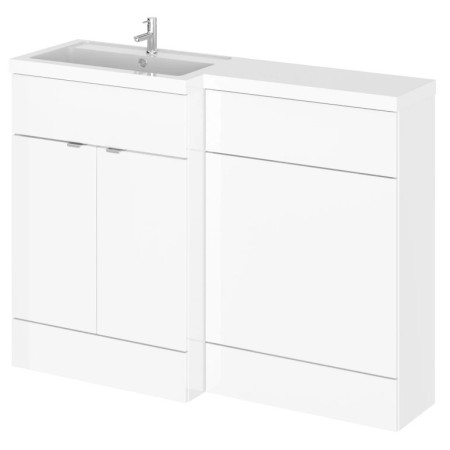 CBI109 Hudson Reed Fusion Combination 1200mm Full Depth Unit in Gloss White LH