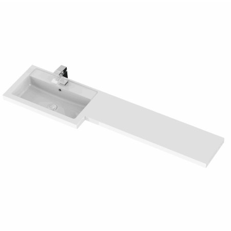 Hudson Reed Fusion Combination Unit 1500mm Full Depth in Gloss Grey LH
