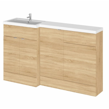 Hudson Reed Fusion Combination Unit 1500mm Full Depth in Natural Oak LH