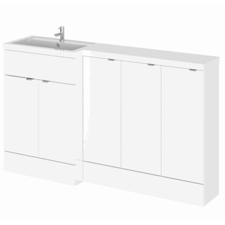 Hudson Reed Fusion Combination Units 1500mm Full Depth in Gloss White LH